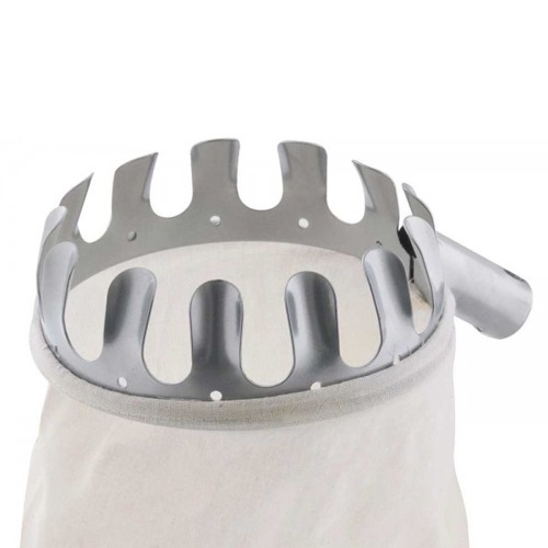 Colhedor de frutas com saco de algodão branco Colhedor de frutas com saco de algodão branco