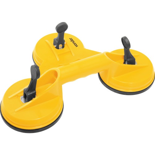 Ventosa tripla em plástico ABS capacidade 75 kg Ventosa tripla em plástico ABS capacidade 75 kg