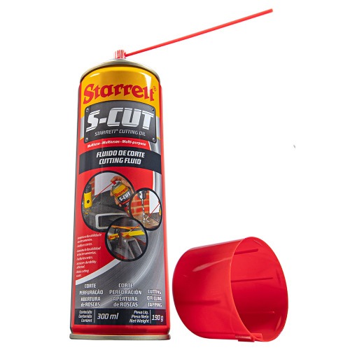 Fluído de corte para metais spray 300 ml - S-CUT300 Fluído de corte para metais spray 300 ml - S-CUT300