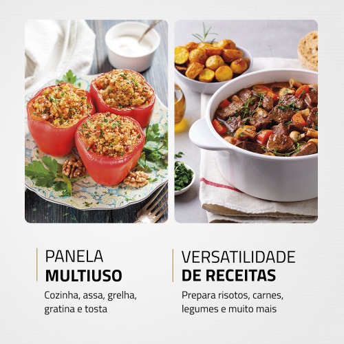 Panela elétrica quadrada 1.200 watts Quad Multicook - PE-49 110V Panela elétrica quadrada 1.200 watts Quad Multicook - PE-49 110V