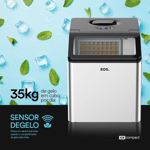 Máquina de Gelo 35 kg inox Ice Compact - EMG35 110V Máquina de Gelo 35 kg inox Ice Compact - EMG35 110V