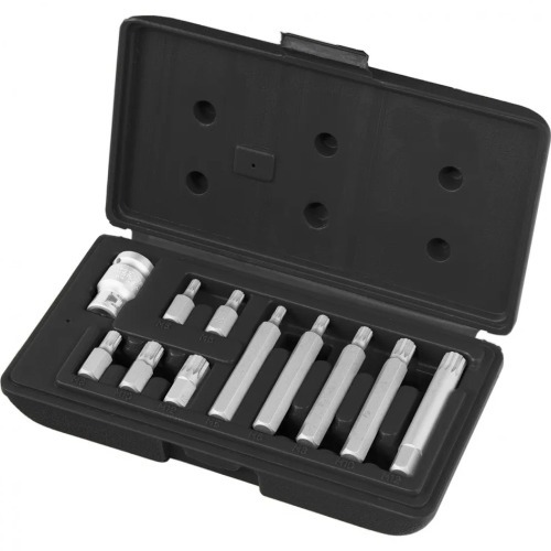 Jogo de bits spline encaixe sextavado 1/2 Jogo de bits spline encaixe sextavado 1/2