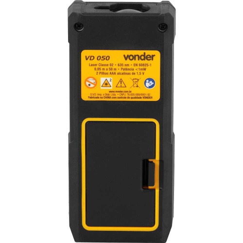 Trena a laser com leitura de até 50 metros - VD 050 Trena a laser com leitura de até 50 metros - VD 050