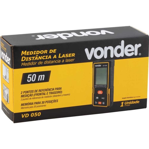Trena a laser com leitura de até 50 metros - VD 050 Trena a laser com leitura de até 50 metros - VD 050