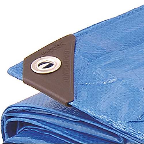 Lona reforçada de polietileno azul 10 m x 5 m Lona reforçada de polietileno azul 10 m x 5 m