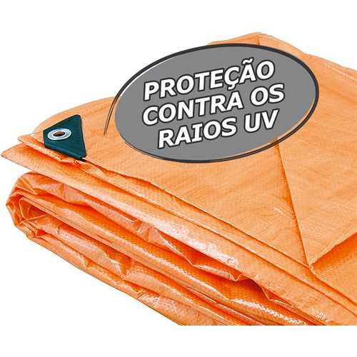 Lona de polietileno laranja 10 m x 8 m Lona de polietileno laranja 10 m x 8 m
