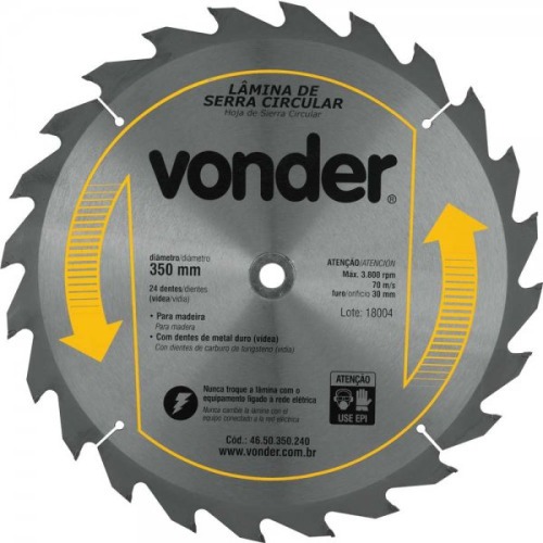 Disco de serra para madeira 350 x 30 mm 24 dentes Disco de serra para madeira 350 x 30 mm 24 dentes