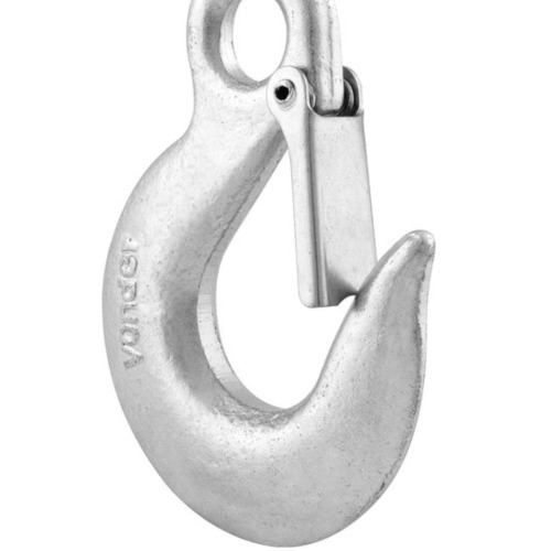 Gancho de aço com olhal com trava Gancho de aço com olhal com trava