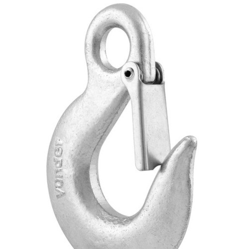 Gancho de aço com olhal com trava Gancho de aço com olhal com trava