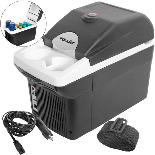 Mini geladeira portátil 8 litros 12V com função aquecer Mini geladeira portátil 8 litros 12V com função aquecer