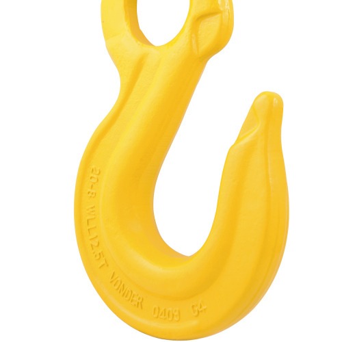 Gancho de aço com olhal sem trava Gancho de aço com olhal sem trava