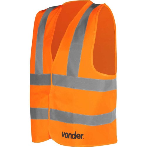 Colete refletivo tipo blusão sem bolso laranja - CV 103 Colete refletivo tipo blusão sem bolso laranja - CV 103