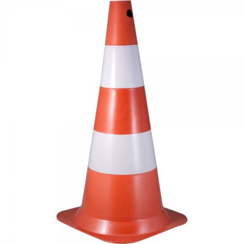 Cone de sinalização com 75 cm com 2 faixas Cone de sinalização com 75 cm com 2 faixas