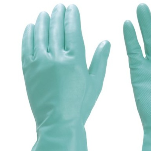 Luva nitrílica com forro P, Luva nitrílica com forro P,