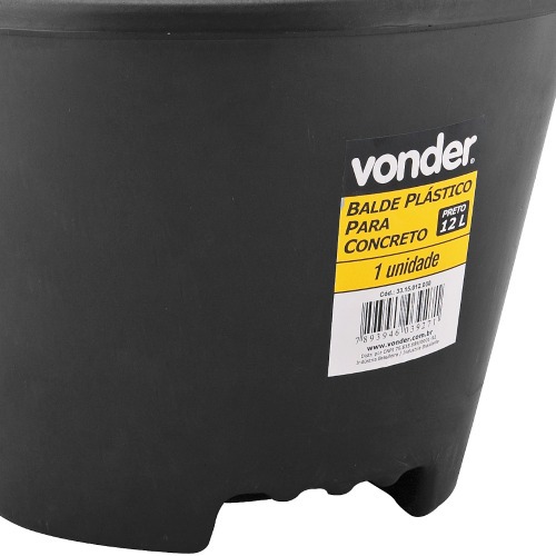 Balde plástico 12 litros para concreto Balde plástico 12 litros para concreto