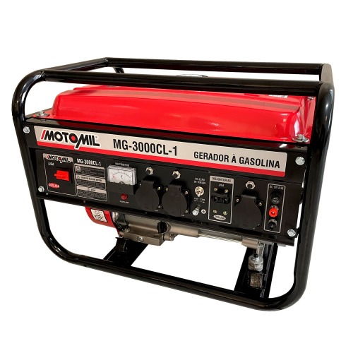 Gerador de energia 2,8 Kva a gasolina partida manual - MG-3000CL-1 110V/220V Gerador de energia 2,8 Kva a gasolina partida manual - MG-3000CL-1 110V/220V