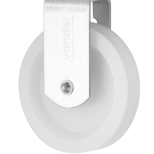 Roldana plástica 6 cm com gancho Roldana plástica 6 cm com gancho