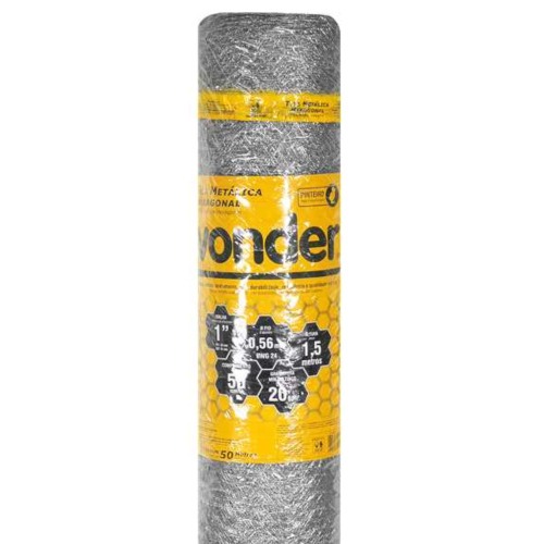 Tela metálica hexagonal para pinteiro malha 1 Tela metálica hexagonal para pinteiro malha 1