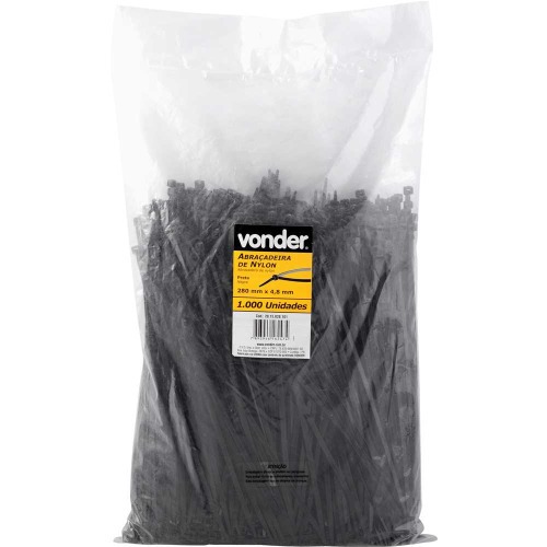 Abraçadeira de nylon 28 cm com 1.000 peças Abraçadeira de nylon 28 cm com 1.000 peças