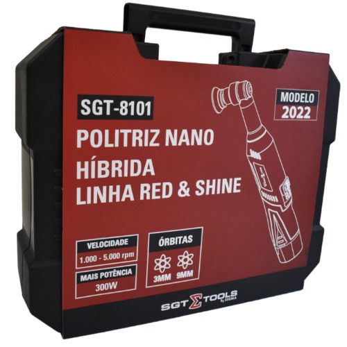 Politriz nano hibrida a bateria 12V com 2 baterias e acessórios - SGT-8101 110V/220V Politriz nano hibrida a bateria 12V com 2 baterias e acessórios - SGT-8101 110V/220V