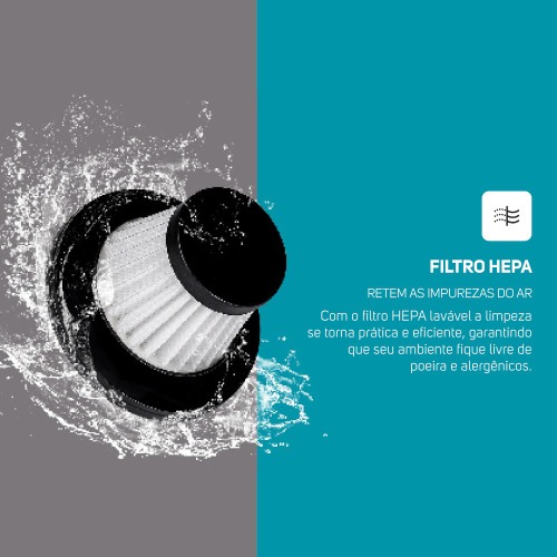 Aspirador de pó portátil a bateria - Handson Aspirador de pó portátil a bateria - Handson