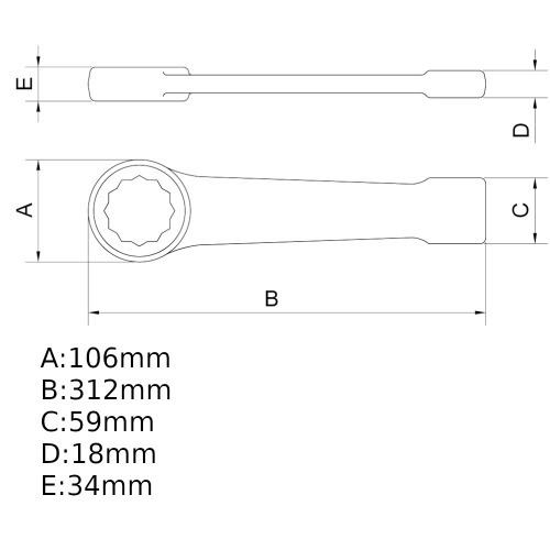 Chave estrela de bater 2.3/4 Chave estrela de bater 2.3/4