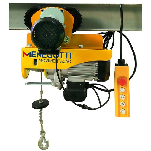 Guincho Talha elétrica 300/600 kg elevação até 12 m com trole elétrico - Prime 220V Guincho Talha elétrica 300/600 kg elevação até 12 m com trole elétrico - Prime 220V