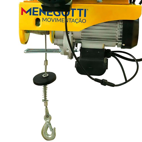 Guincho Talha elétrica 300/600 kg elevação até 12 m com trole elétrico - Prime 220V Guincho Talha elétrica 300/600 kg elevação até 12 m com trole elétrico - Prime 220V