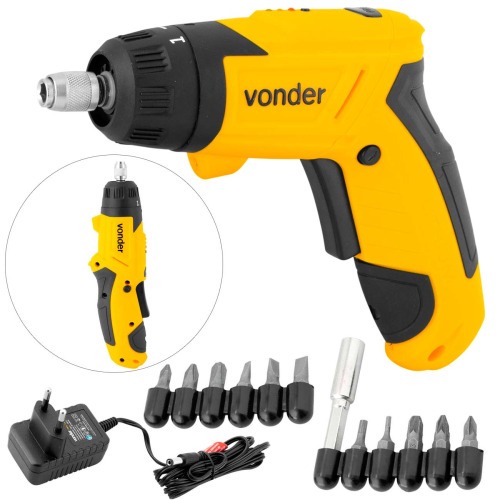 Parafusadeira a bateria articulada 3,6V com kit 12 acessórios - PBV 120 110V/220V Parafusadeira a bateria articulada 3,6V com kit 12 acessórios - PBV 120 110V/220V