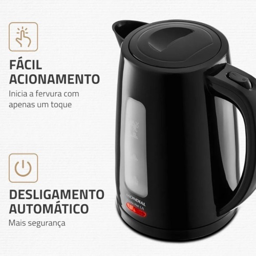 Chaleira elétrica 1,7 litros 1850 watts Pratic Hot - CE-17 110V Chaleira elétrica 1,7 litros 1850 watts Pratic Hot - CE-17 110V