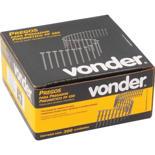 Prego anelado 2,1 x 45 mm carretel com 300 peças para o pregador PP 550 Prego anelado 2,1 x 45 mm carretel com 300 peças para o pregador PP 550