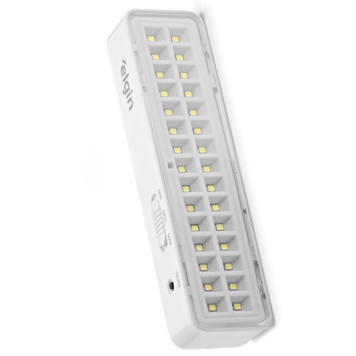 Luminária de emergência 30 Leds branca - 48LEM30L0000 110V/220V Luminária de emergência 30 Leds branca - 48LEM30L0000 110V/220V