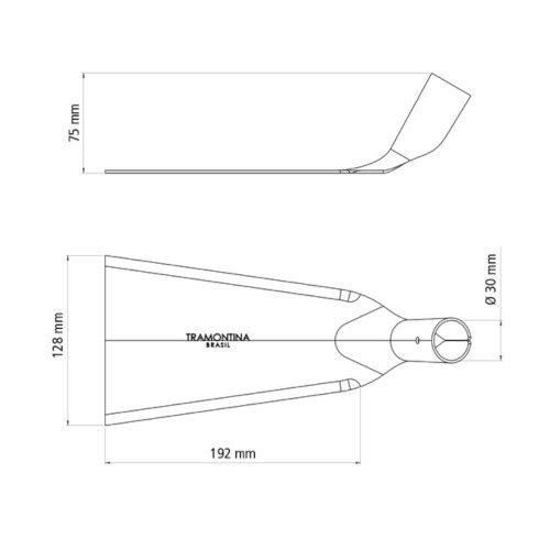 Estrovenga em aço carbono sem cabo leve Estrovenga em aço carbono sem cabo leve