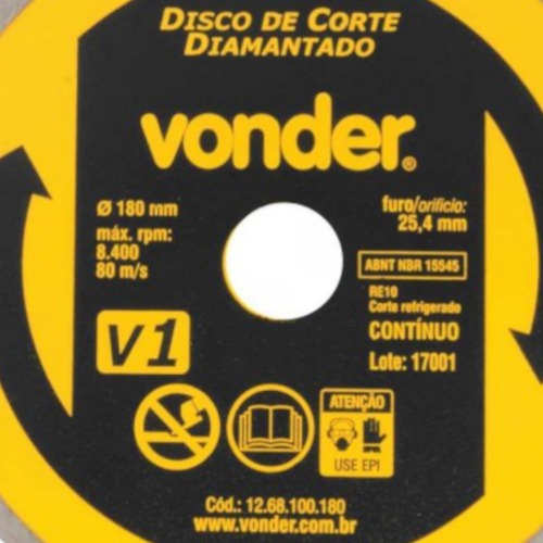 Disco diamantado liso 180 mm para mármore Disco diamantado liso 180 mm para mármore