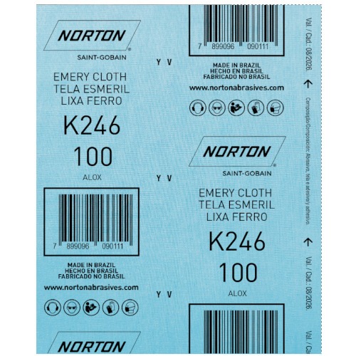 Folha de lixa para ferro 225 x 275 mm - K246 Folha de lixa para ferro 225 x 275 mm - K246