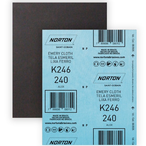 Folha de lixa para ferro 225 x 275 mm - K246 Folha de lixa para ferro 225 x 275 mm - K246