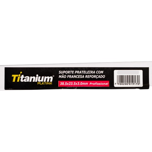 Cantoneira Mão francesa reforçada 38,5 cm branca - 08183 Cantoneira Mão francesa reforçada 38,5 cm branca - 08183