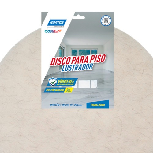 Disco lustrador de fibra para piso não abrasivo 350 mm Disco lustrador de fibra para piso não abrasivo 350 mm