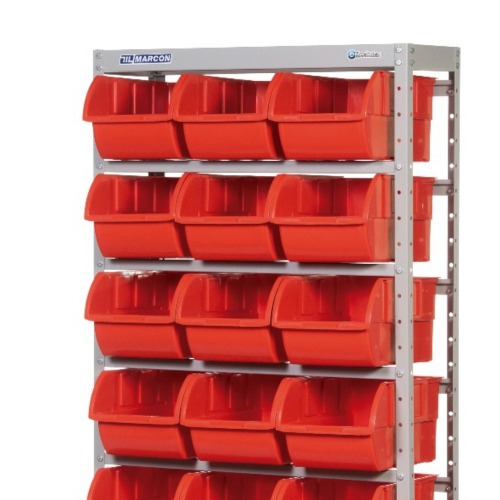 Estante metálica com 21 gavetas n° 7 vermelha - EF21/7V- Estante metálica com 21 gavetas n° 7 vermelha - EF21/7V-