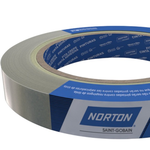 Fita crepe adesiva 18 mm x 50 metros - Sleeve Fita crepe adesiva 18 mm x 50 metros - Sleeve