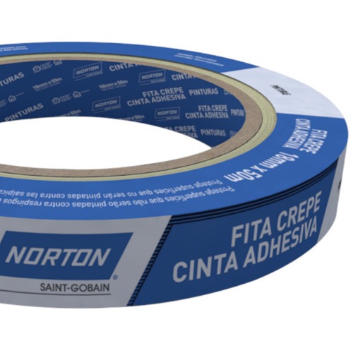 Fita crepe adesiva 18 mm x 50 metros - Sleeve Fita crepe adesiva 18 mm x 50 metros - Sleeve