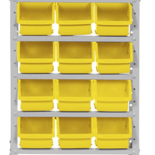 Estante metálica com 12 gavetas n° 5 amarela - EF12/5AM Estante metálica com 12 gavetas n° 5 amarela - EF12/5AM