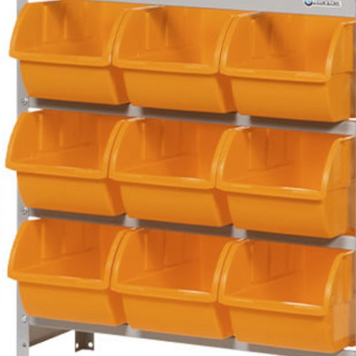 Estante metálica com 9 gavetas n° 7 laranja - EF9/7L Estante metálica com 9 gavetas n° 7 laranja - EF9/7L