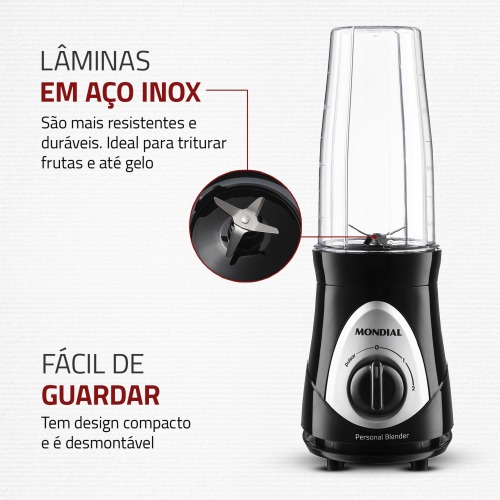 Liquidificador portátil 2 velocidades 300 watts Personal Blender - DG-01 110V Liquidificador portátil 2 velocidades 300 watts Personal Blender - DG-01 110V