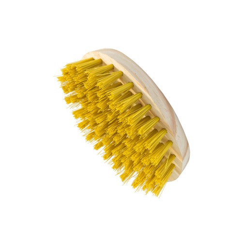 Escova multiuso oval de madeira amarela - 0.4701 Escova multiuso oval de madeira amarela - 0.4701