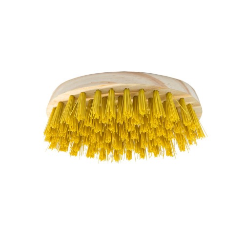 Escova multiuso oval de madeira amarela - 0.4701 Escova multiuso oval de madeira amarela - 0.4701