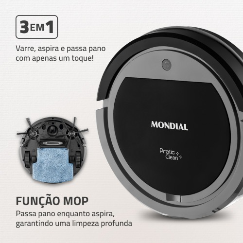 Robô aspirador de Pó Pratic Clean - RB-11 110V/220V Robô aspirador de Pó Pratic Clean - RB-11 110V/220V