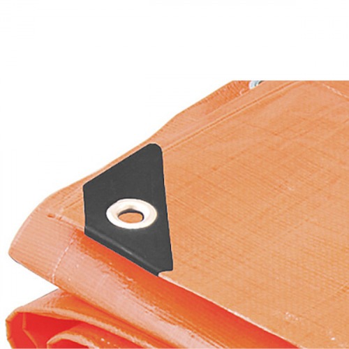 Lona reforçada de polietileno laranja 10 m x 10 m Lona reforçada de polietileno laranja 10 m x 10 m