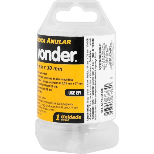 Broca anular encaixe Weldon 44 mm x 30 mm Broca anular encaixe Weldon 44 mm x 30 mm