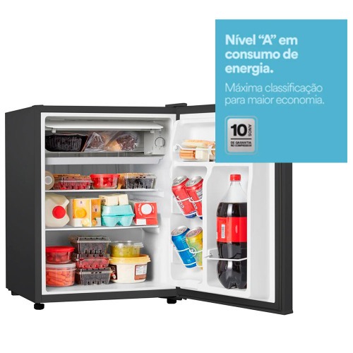 Frigobar 71 litros porta reversível Ice Compact preto - EFB81P 110V Frigobar 71 litros porta reversível Ice Compact preto - EFB81P 110V